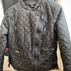 Pleated Black Bomber Jacket!